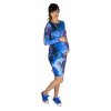 Těhotenské šaty Rialto LArottie, modrá batika 0572 (Dámská velikost 34)