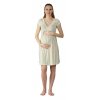 Těhotenská a kojící noční košile Rialto Gochett pruhovaná 0266