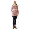 Těhotenské a kojící bavlněné tričko Rialto Dora pruhované 0157 (Dámská velikost 34)
