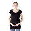 kojící a Těhotenské tričko Rialto Denisa, černé 0156 (Dámská velikost 36)