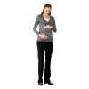 Těhotenské a kojící tričko Rialto Devin, šedá s puntíky 0611 (Dámská velikost 34)