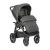 AG73P0CRG Inglesina Sportovní kočárek Aptica XT Total Black 2022 Charcoal Grey grafitový tmavěšedý  s adaptivním odpružením, teleskopickou rukojetí, pláštěnkou, polohou na spaní