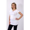 Těhotenské tričko Rialto Crule bílé 0312 (Dámská velikost 36)