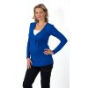 Těhotenské a kojící tričko Rialto Daun modré 0442 (Dámská velikost 34)
