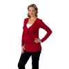 Těhotenské a kojící tričko Rialto Daun červené 0441 (Dámská velikost 34)
