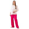 Těhotenské kalhoty Rialto Chicio lněné růžové 01246
