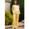 Dámské letní bavlněné kalhoty Campur žluté 5400