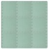 Zelená hrací podložka z pěnových puzzlí s rovným okrajem Light Green 92x92x1,4 cm