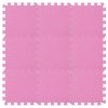 Růžová Hrací podložka puzzle Pink 90x90x1,4 cm