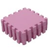 Růžová dětská pěnová hrací podložka puzzle extra silná 14mm