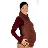 Těhotenský svetr s nařasením pro rostoucí bříško