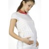 Těhotenské tričko Rialto Nonza bílá se zlatým pruhem 0053 (Dámská velikost 36)
