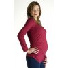Těhotenské tričko Rialto Roupy - vínové 0225 (Dámská velikost 36)