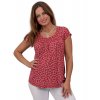 Těhotenské tričko Rialto Remich červená květ 0177 (Dámská velikost 46)