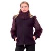 Těhotenský kabátek Rialto Maffe fialová 0086