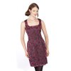 Dámské společenské šaty Harpa černé s růžovým vzorem 0363