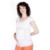 Těhotenské tričko Rialto Piana bílá 0098 (Dámská velikost 36)