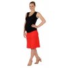 Těhotenská sukně Rialto Sanem lněná červená 01242