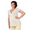 Těhotenské tričko Rialto Doncols zelené pruhy 0266 (Dámská velikost 36)