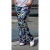 Těhotenské kalhoty Rialto Iviers modrá+květ 0215 (Dámská velikost 38)