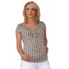 Těhotenské a kojicí tričko Rialto Dison šedobéžovočerné 4299 (Dámská velikost 38)
