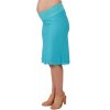 Těhotenská sukně Rialto Sanem lněná tyrkysová 01247
