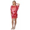 Těhotenské šaty Rialto Loupy červený potisk 0295 (Dámská velikost 36)