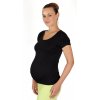 Těhotenské tričko Rialto Dippach černé 0113 (Dámská velikost 36)