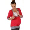 Těhotenské a kojicí tričko Rialto Darle červené 0441 (Dámská velikost 36)