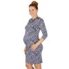 Těhotenské šaty Rialto Lariva modrošedé 0509 (Dámská velikost 36)