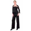 Těhotenské slavnostní kalhoty Rialto SACHY černé 0162 (Dámská velikost 50)