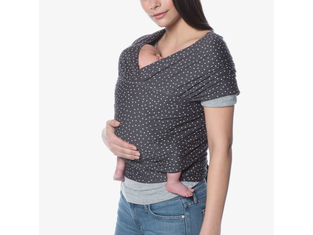 Aura wrap/šátek na nošení - twinkle grey