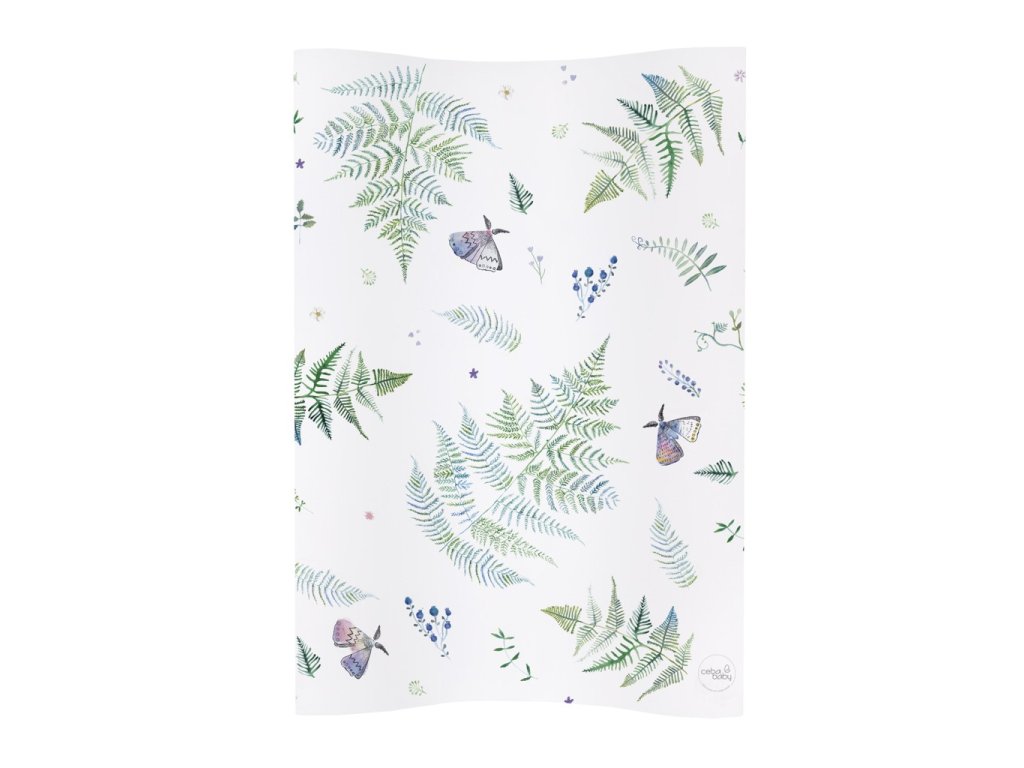 CEBA BABY Podložka prebaľovacia 2-hranná mäkká COSY (50x70) Watercolor World Polypody