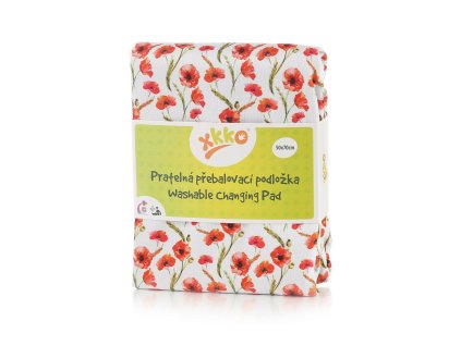 XKKO Prebaľovacia podložka, 50x70 - Red Poppies