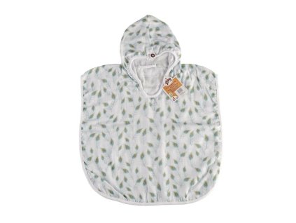 XKKO BMB Digi - Peacock Feathers, Bambusové pončo, veľkosť 1, 1-2roky