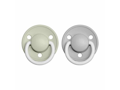 BIBS De Lux cumlíky zo silikónu 2ks - one size