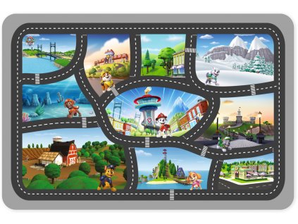 Nickelodeon Ultramäkký koberec, Paw Patrol, Cesta krajinou, 100x150cm