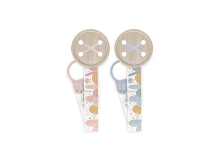 SUAVINEX | Klip na cumlík so stuhou Dreams - ružový