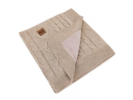 EKO Deka kašmírová s velúrovou podšívkou Beige 100x80 cm