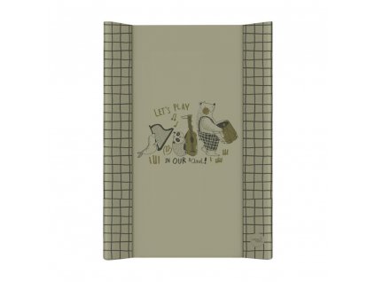 CEBA BABY Podložka prebaľovacia 2-hranná s pevnou doskou (50x70) Basic Band