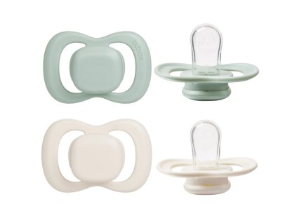 Dudlíky silikonové do 6m, 2ks