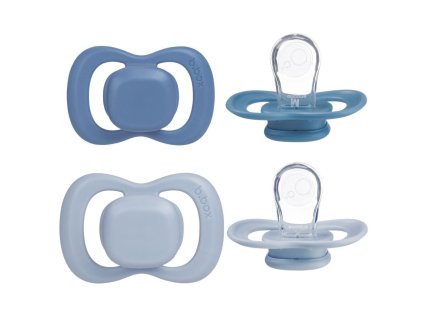 Dudlíky silikonové 6m+, 2 ks