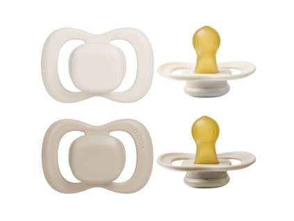 Dudlíky z přírodního kaučuku 0-6m, 2ks