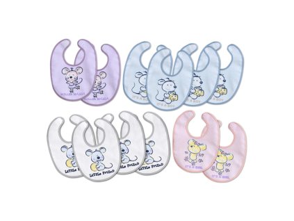 INTERBABY | Podbradník froté s fóliou 20x30 VELKRO