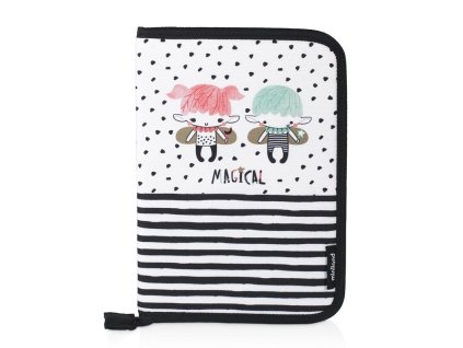 Miniland Obal na dokumenty/zdravotnú knižku, Magical, čierno-biely