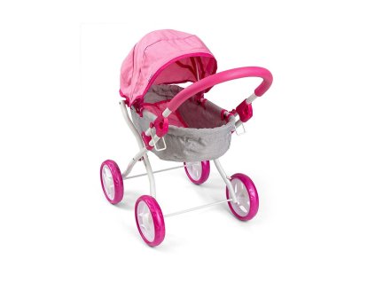 Detský kočík pre bábiky Milly Mally Dori Prestige Pink