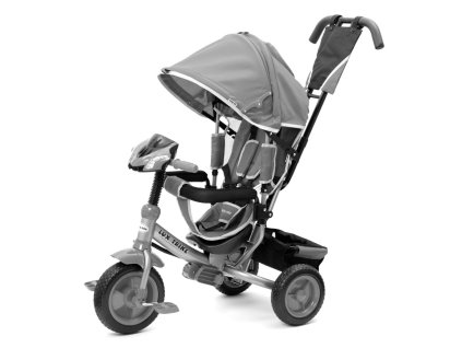 Detská trojkolka so svetlami Baby Mix Lux Trike sivá
