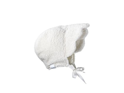 Čepeček pro miminka Elodie Details - White Bouclé, 6-12 měsíců