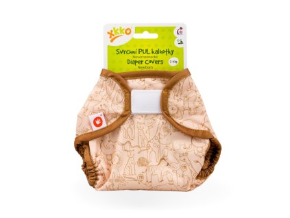 XKKO Vrchné plienkové nohavičky Newborn - Safari Honey Mustard