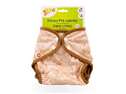 XKKO Vrchné plienkové nohavičky One Size - Safari Honey Mustard